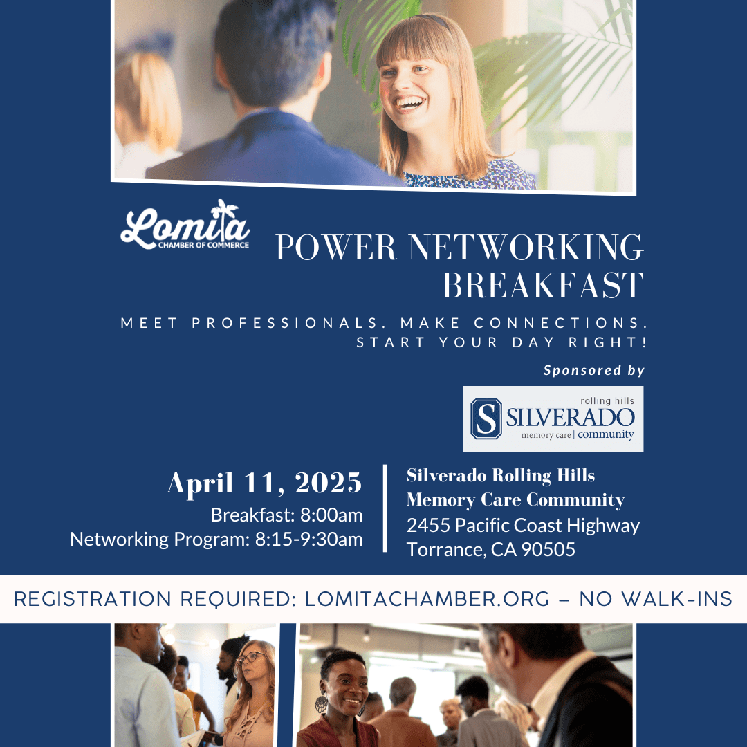 POWER NETWORKING BREAKFAST April 11 | TICKETS REQUIRED; NO WALK-INS